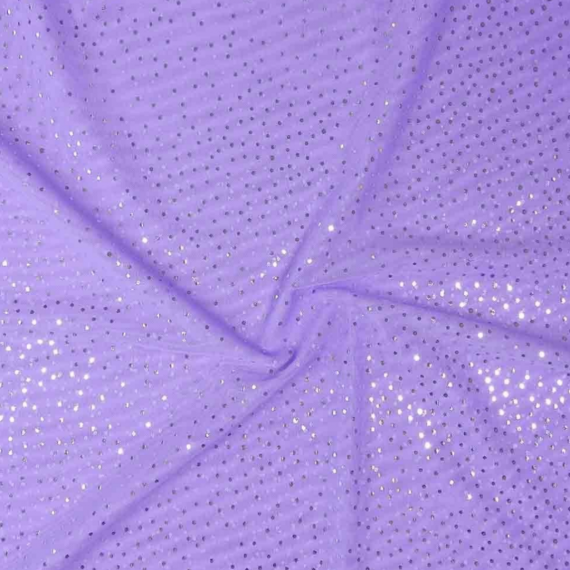 Stretch mesh glitter - lilla